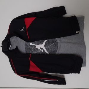 Jordan zip jacket and shirt sz4/ s